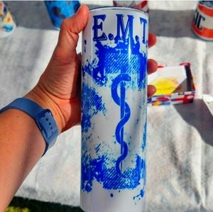 E.M.T. 20oz skinny tumblers